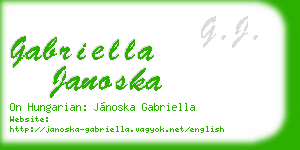 gabriella janoska business card